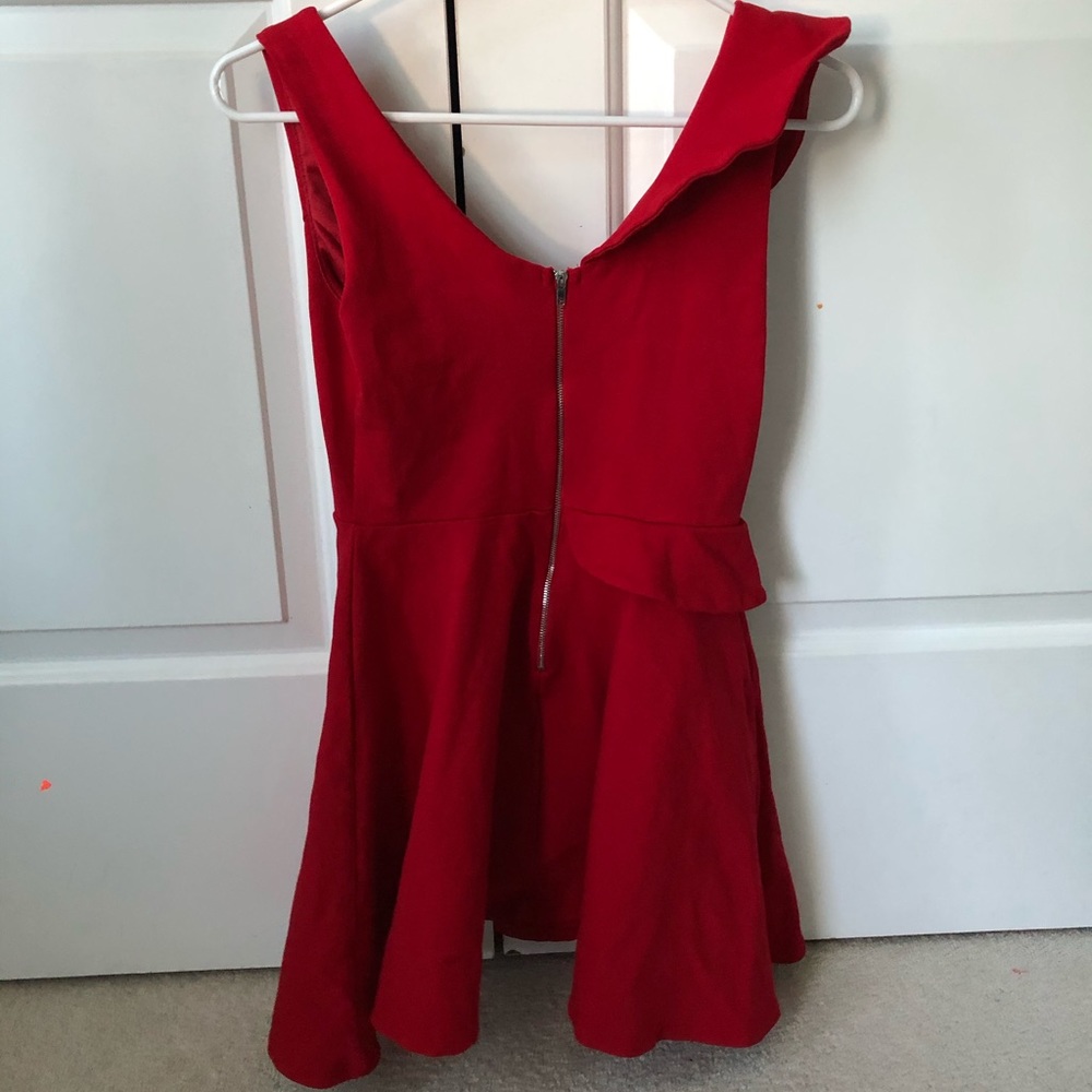 Mini Red Ruffle Lulu’s Dress - Picture 2 of 4